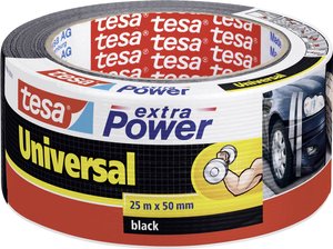 Uniwersalna taśma tekstylna tesa extra Power® — bardzo mocna przyczepność, do różnych zastosowań wewnątrz i na zewnątrz, może być rozdarta ręcznie Taśma materiałowa tesa tesa® extra Power 56388-00001-07 UNIVERSAL (D x S) 25 m x 50 mm 25 m 1 szt.