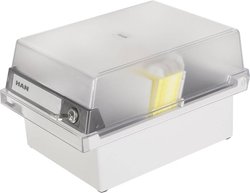 Skrzynia kartoteki HAN  966-S-631 Maksymalna ilość kart: 800 kart DIN A6 poprzeczny szary błyszczący