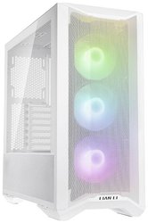 Lian Li LANCOOL II Mesh C RGB Snow Edition Midi Tower Obudowa do komputera, Obudowa gamingowa  biały z 3 wentylatorami LED, z okienkiem, z filtrem przeciwkurzowym