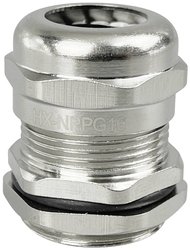 TRU COMPONENTS  Dławnica kablowa  PG16  mosiądz (niklowany) Dławnica kablowa TRU COMPONENTS TC-10302884, 1 szt.