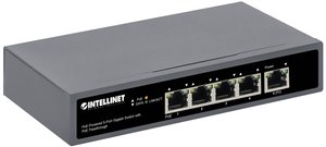 Intellinet PoE-Powered 5-Port Gigabit Switch sieciowy RJ45 10 / 100 / 1000 MBit/s IEEE 802.3af (12.95 W), IEEE 802.3at (25.5 W), IEEE 802.3bt