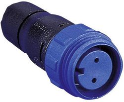 Złącze męskie okrągłe Bulgin PX0411/02S/5560, styki:2, 250 V, 8 A, 1 szt.