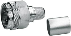 Złącze N Telegärtner J01020A0107 J01020A0107 złącze męskie proste 50 Ω 1 szt.