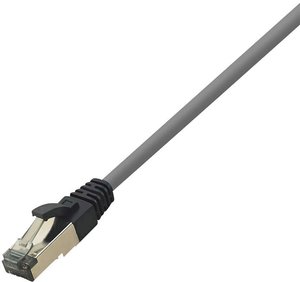 Kabel LAN LogiLink CQ8032S, 1 szt., RJ45, CAT 8.1, S/FTP, 1.00 m, jasnoszary