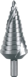 Wiertło stopniowe HSSE-Co 5, spiralnie żłobione z końcówką krzyżową Wiertło stożkowe stopniowe RUKO 101060E 1 szt.