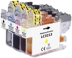 Renkforce Tusz Zamiennik Brother LC-3213BK, LC-3213C, LC-3213M, LC-3213Y Czarny, Cyjan, Magenta, Żółty  atrament Renkforce RF-5679866, 1 szt.