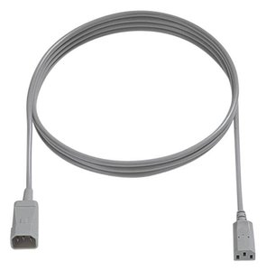 Bachmann kabel zasilający IEC 320 C14 - EN 60320 (M) - IEC 320 C13, EN 60320 (W) kabel Bachmann 356.975, 3.00 m, szary