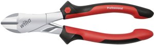 Wysokowytrzymałe szczypce do cięcia bocznego Wiha Professional z DynamicJoint® ze sprężyną otwierającą, którą można włączać i wyłączać (41273) 180 mm Szczypce boczne wzmocnione Wiha 41273, 180 mm