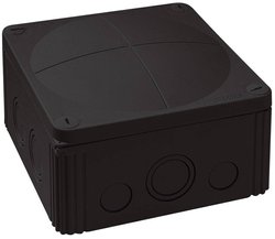 Skrzynka przyłączeniowa Wiska Combi 1010/leer/S, IP66/IP67, (D x S x W) 140 x 140 x 82 mm, czarny, 1 szt.