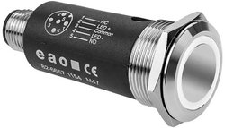 EAO 82-6657.2154 Seria 82 Podświetlany przycisk podtrzymujący 22mm SUS 316L Biały Przycisk eao 82-6657.2154, 22 mm, 1 szt.