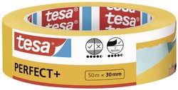 taśma malarska tesa Perfect + - taśma malarska wykonana z cienkiego papieru washi do precyzyjnego maskowania podczas prac malarskich - do użytku wewnętrznego - 50 mx 30 mm Taśma malarska tesa  56537-00000-00 Perfect+ (D x S) 50 m x 30 mm 50 m 1 szt.