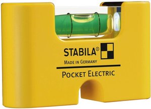 Poziomica kieszonkowa Stabila POCKET ELECTRIC 17775, Długość: 70 mm, Dokładność libelli: 1 mm/m