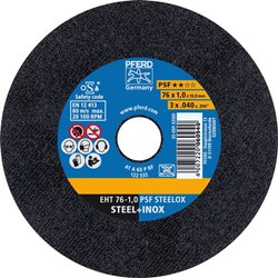 Tarcza tnąca prosta PFERD PSF STEELOX 69198287 76 mm 10 szt.