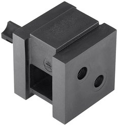Podwójna wylewka HellermannTyton VP-S_2/4-5_Ins-dbl-PL-BK (20) 440-00018, (D x S x W) 21.10 x 21.10 x 21.80 mm, tworzywo sztuczne, 20 szt.