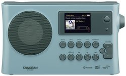 Radio internetowe Sangean WFR-28BT DAB+, FM funkcja ładowania akumulatora, obsługa Spotify jasnoniebieski