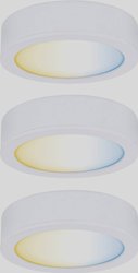 Zestaw startowy Clever Connect Tarcza 3x2.1W 24W DC 2700-6500K 12V biały mat / plastik Oświetlenie szafki Paulmann CC Start Disc 99975   2.10 W biały