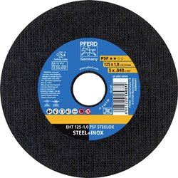 Tarcza tnąca prosta PFERD EHT 125-1,0 PSF STEELOX 61721100 125 mm 25 szt.