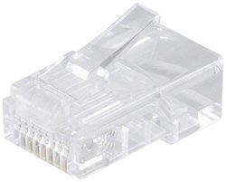 Shiverpeaks BASIC-S sieciowy wtyk modularny RJ45 8-stykowy, przypisanych 8 styków, pozłacane styki, opak. 10 szt. Złącze męskie RJ Shiverpeaks BS72051-10, RJ45, piny:8P8C, 10 szt.