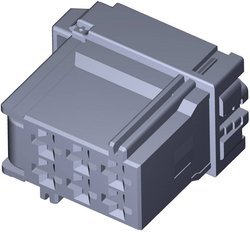 Obudowa złącza pin żeńskiego na kabel TE Connectivity MCP 8-968970-1, automotive, piny: 6, 24 A, 1 szt.