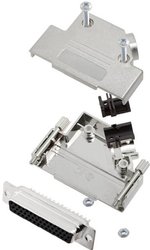 Zestaw listew żeńskich D-Sub TRU COMPONENTS TCD45PKM25HDS44K 7708980, rzędy: 3, styki: 44, 45 °, 1 szt.