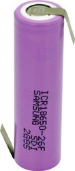 Akumulator specjalny Samsung ICR18650-26F, Li-Ion, 2550 mAh, 3.7 V, 1 szt.