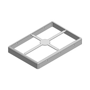 50,1 x 33,9 x 5,3 mm Dwuczęściowa bezszwowa osłona RF/osłona EMI RAMKA (CRS) Ekranowa rama osłonowa Masach TECH EMI/RFI-Abschirmung MS501-10F, 1 szt.