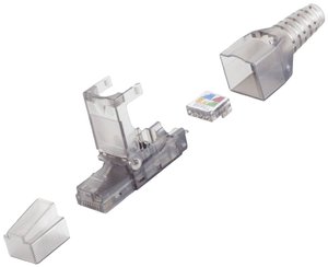Złącze RJ45 BKL Electronic 10121200, RJ45 Cat6, CAT 6a, piny:8P8C, 1 szt.