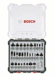 Zestaw frezów, chwyt 6 mm, 30 sztuk Bosch Accessories 2607017474