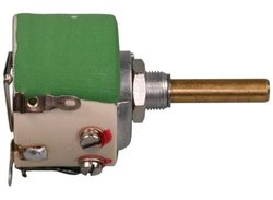 Potencjometr z drutem ceramicznym, 1kΩ, 10W, liniowy, końcówka lutownicza, D 32/10W 10% 1K0 Potencjometr drutowy   10 W 1 kΩ KRAH D 32/10W 10% 1K0 1 szt.