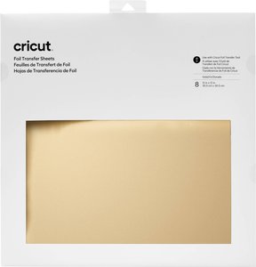 CRICUT Maker / Explore Folia transferowa złota 30x30cm 8 arkuszy Cricut Transfer Foil Sheets Folia  złoty