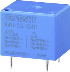 Przekaźnik drukowany GoodSky RWH-SS-124D 2347590, monostabilny, 1 cewka, 110 V/DC, 15 A, 1 szt.