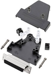 Obudowa złącza D-SUB TRU COMPONENTS TCTRIP25HDS44K TCTRIP25HDS44K, tworzywo sztuczne, 180 °, 1 szt.