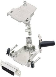 Zestaw listew żeńskich D-Sub Amphenol L17D45ZF09-RG+L77SDE09S, rzędy: 2, styki: 9, 45 °, 1 szt.