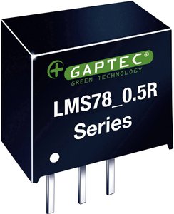 Przetwornica DC/DC, do PCB Gaptec LMS78_09-0.5R 10020401, SIP-3, 4.5 W, 9 V/DC, 500 mA, 1 szt.