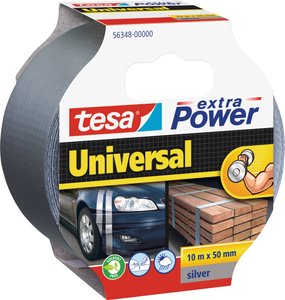 Uniwersalna taśma tekstylna tesa extra Power® — bardzo mocna przyczepność, do różnych zastosowań wewnątrz i na zewnątrz, może być rozdarta ręcznie Taśma materiałowa tesa tesa® extra Power 56348-00000-06 UNIVERSAL (D x S) 10 m x 50 mm 10 m 1 szt.