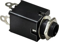 Złącze męskie jack 6,35 mm 1109034 BKL Electronic 1109034 złącze żeńskie do wbudowania pionowego Ilość styków: 3 stereo srebrny 1 szt.
