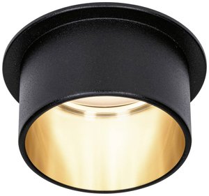 EBL Set Gil Coin 3StepDim rd sztywny LED 1x6W 2700K 230V czarny (mat) / złoty aluminium Oświetlenie wewnętrzne LED Paulmann  93378  6 W 470 lm