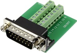 Złącze męskie D-SUB 90° ilość biegunów: 15 śrubowe DSUB15M-16TB-2 1 szt.