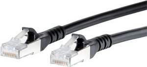 Kabel LAN Metz Connect 1308455000-E, 1 szt., RJ45, CAT 6a, S/FTP, 5.00 m, czarny