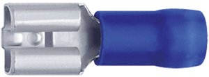 Wtyk płaski żeński izolowany Klauke 730, PVC, 6,3 x 0,8 mm, 1.5 - 2.5 mm2