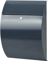 Skrzynka pocztowa Burg Wächter 38690 RIVIERA 835 ANT blacha stalowa antracytowy z zamkiem kluczykowym