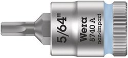 Nasadka 1/4'' (6,3 mm) Wera 8740 A 05003380001 wewnętrzny sześciokąt  5/64''