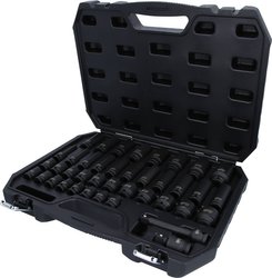 Zestaw nasadek udarowych sześciokątnych 1/2",, 40-cz Zestaw kluczy nasadowych KS Tools 515.0065 515.0065