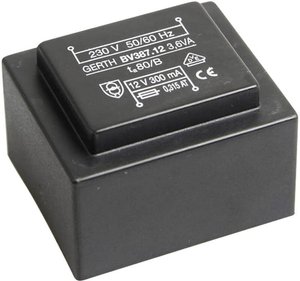 Transformator do PCB, EI 38/13,6  Gerth PTG382401 230 V N/A N/A 3.6 VA