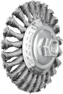PFERD Szczotka skośna pleciona KBG Ø 115 x 15 mm Drut stalowy M14 Ø 0,50 do szlifierki kątowej  43315001 1 szt.