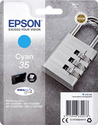 Epson atrament T3582, 35 tusz oryginalny  Cyjan C13T35824010