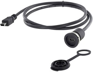 Złącze męskie USB encitech 1310-1011-05, USB Mini-B, 3.00 m, 1 szt.