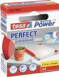 tesa extra Power® Perfect taśma tekstylna — do wymagających zastosowań wewnętrznych i zewnętrznych, maksymalna siła klejenia, odporna na warunki atmosferyczne Taśma materiałowa tesa® extra Power 56341-00031-03, 2.75 m