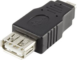 Przejściówka, adapter USB Renkforce rf-usba-07 RF-4097202, [1x złącze męskie Micro-B USB 2.0 - 1x złącze żeńskie USB-A 2.0]