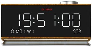 Wielofunkcyjny zegar i głośnik Aiwa CR-90BT Radiobudzik Aiwa CR-90BT UKW  czarny